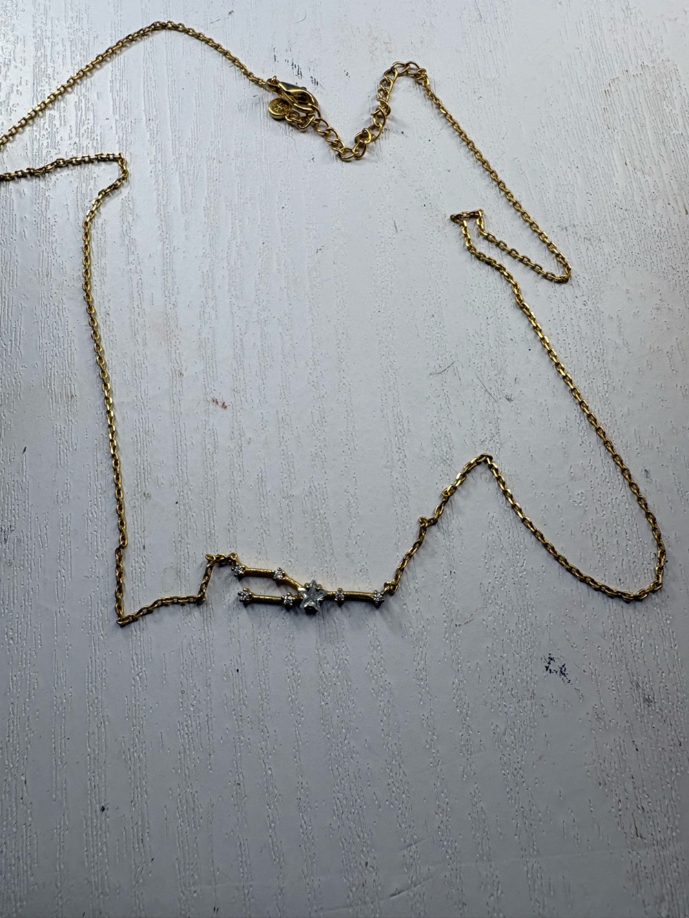 Altar'd State Gold Star Bar Necklace